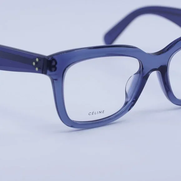 🕶️ New Celine CL41390/F 0BMP 00 Eyeglasses - Blue Frame 52mm